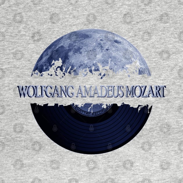 Wolfgang Amadeus Mozart blue moon vinyl by hany moon